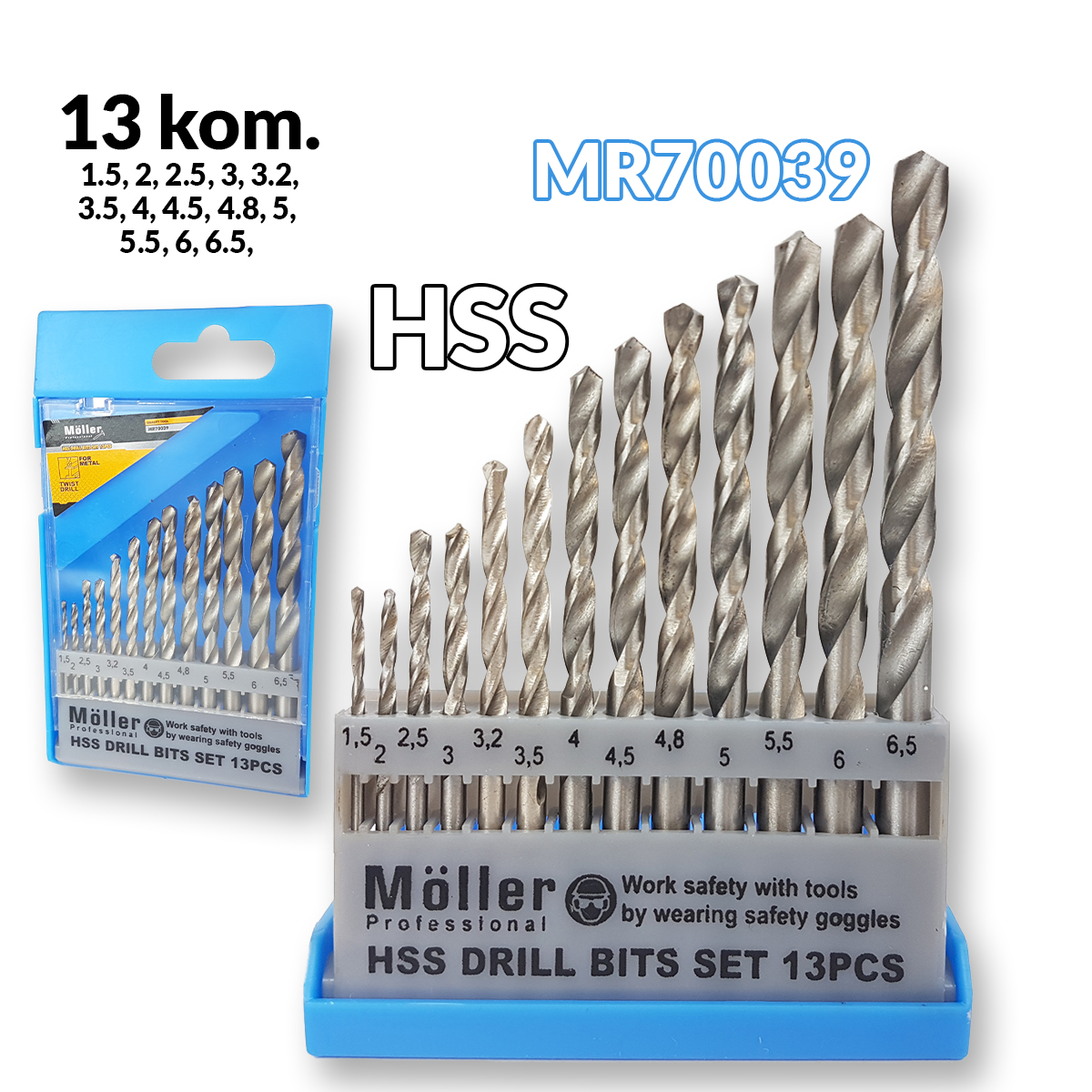 HSS svrdla za metal 13 komada MR70039_FRONT_1
