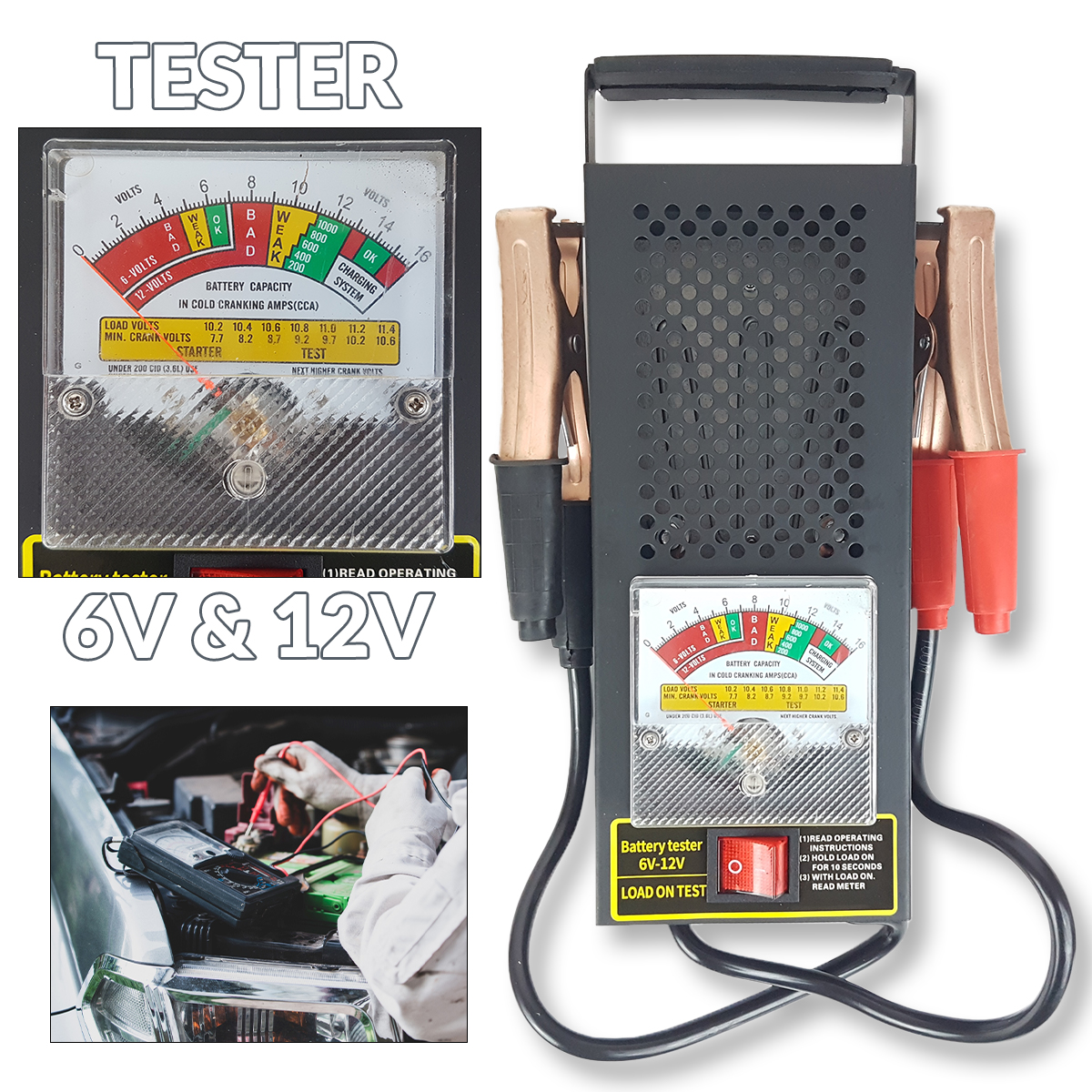 Tester za akumulatore 6V i 12V 147 Front 1