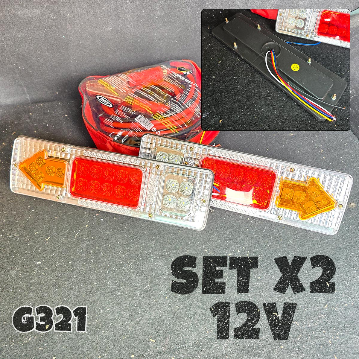 LED svijetlo za automobile - farovi SET 2x G321 Front 1