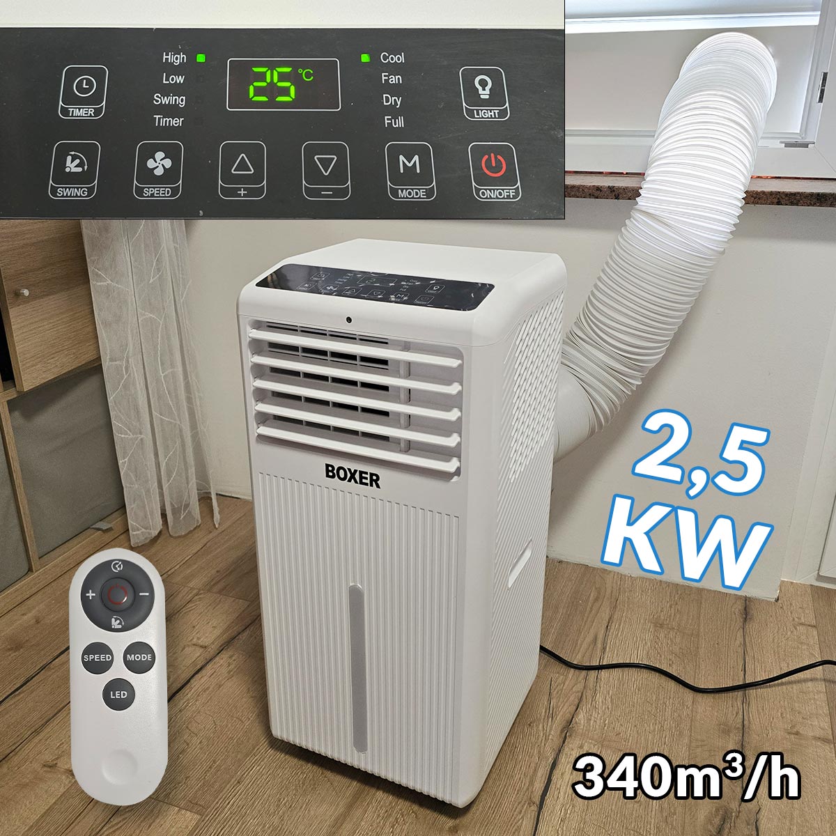 Prenosni klima uređaj sa vanjskim ispuhom BX3297 Front 1 (1)
