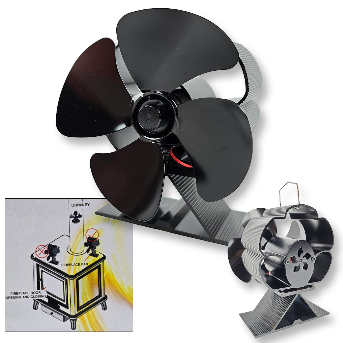 Ventilator za kamin termoelektrični G595 Front 1