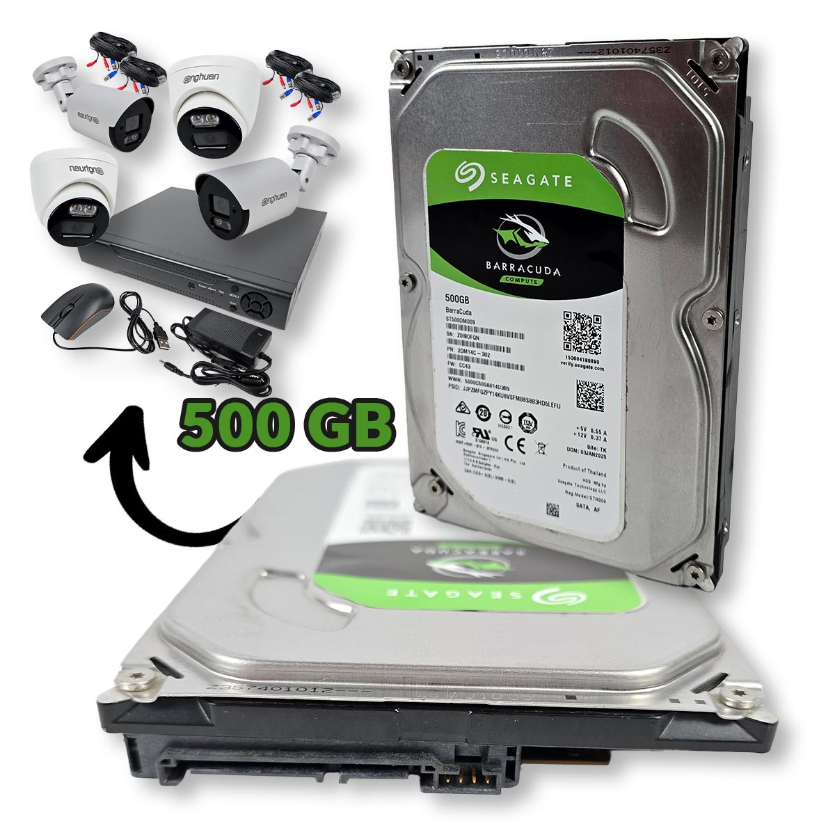 Seagate Barracuda tvrdi disk 500GB 3,5 inch Front 1