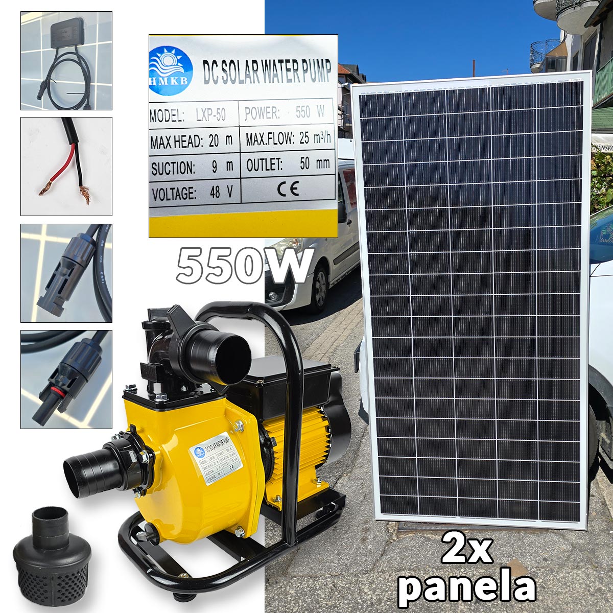 Solarna pumpa za vodu 2 cola G544 Front 1