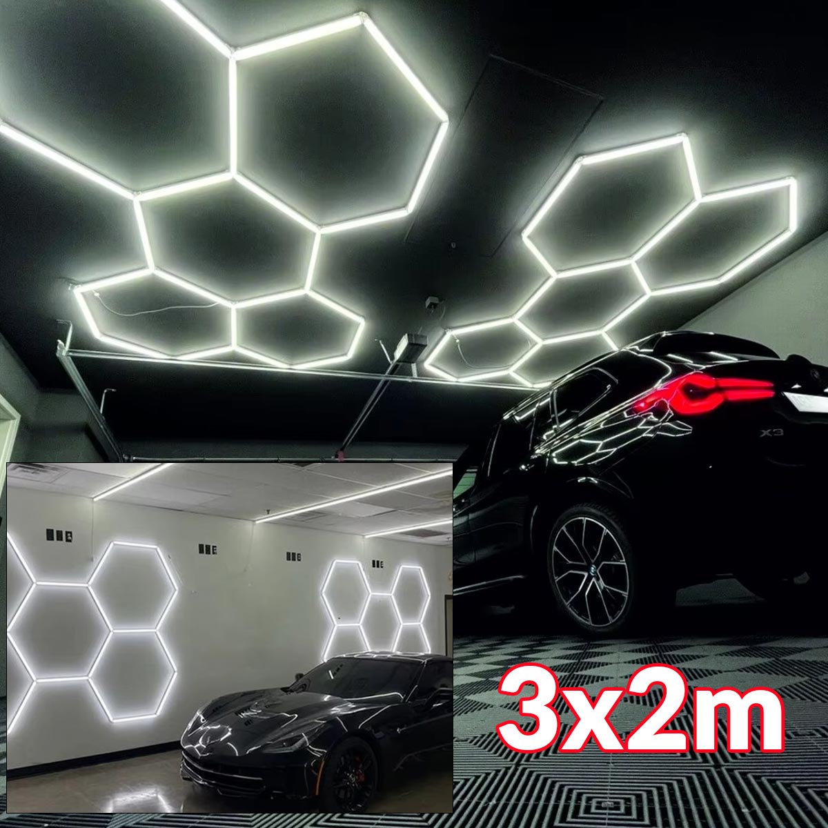 HEX LED svijetla za garažu komplet G601 Front 1