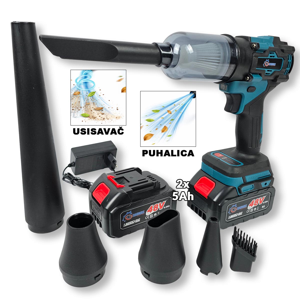 Rangers aku puhač i usisavač Front 1