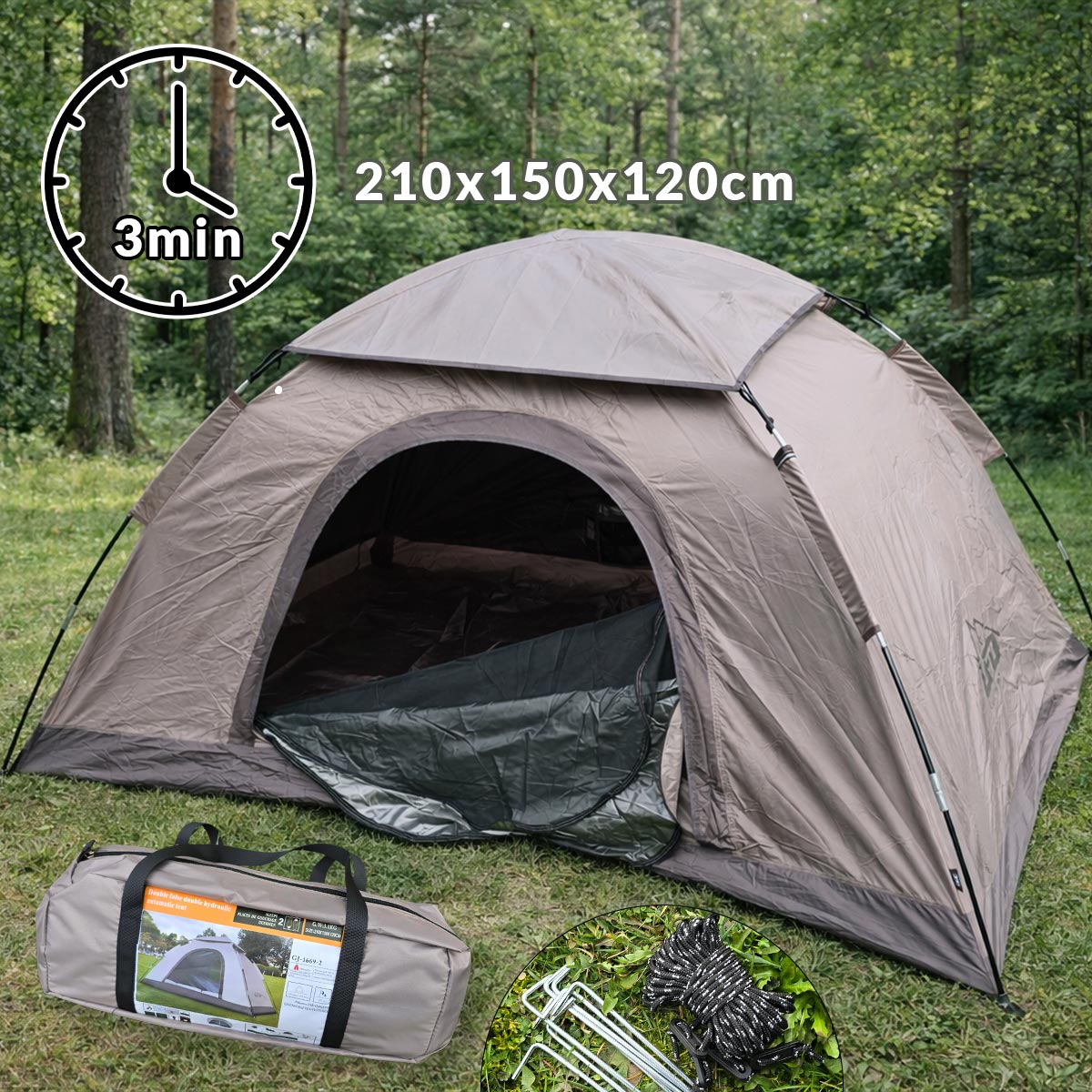 Šator za kampiranje G659 Front 1