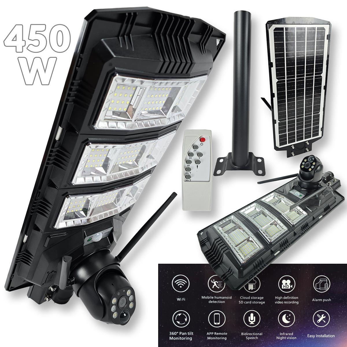 WiFi Solarni reflektor sa HD kamerom G640 Front 1