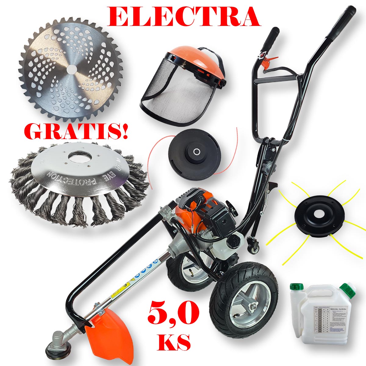 Electra trimer na kotačima 5,0 KS Front 1