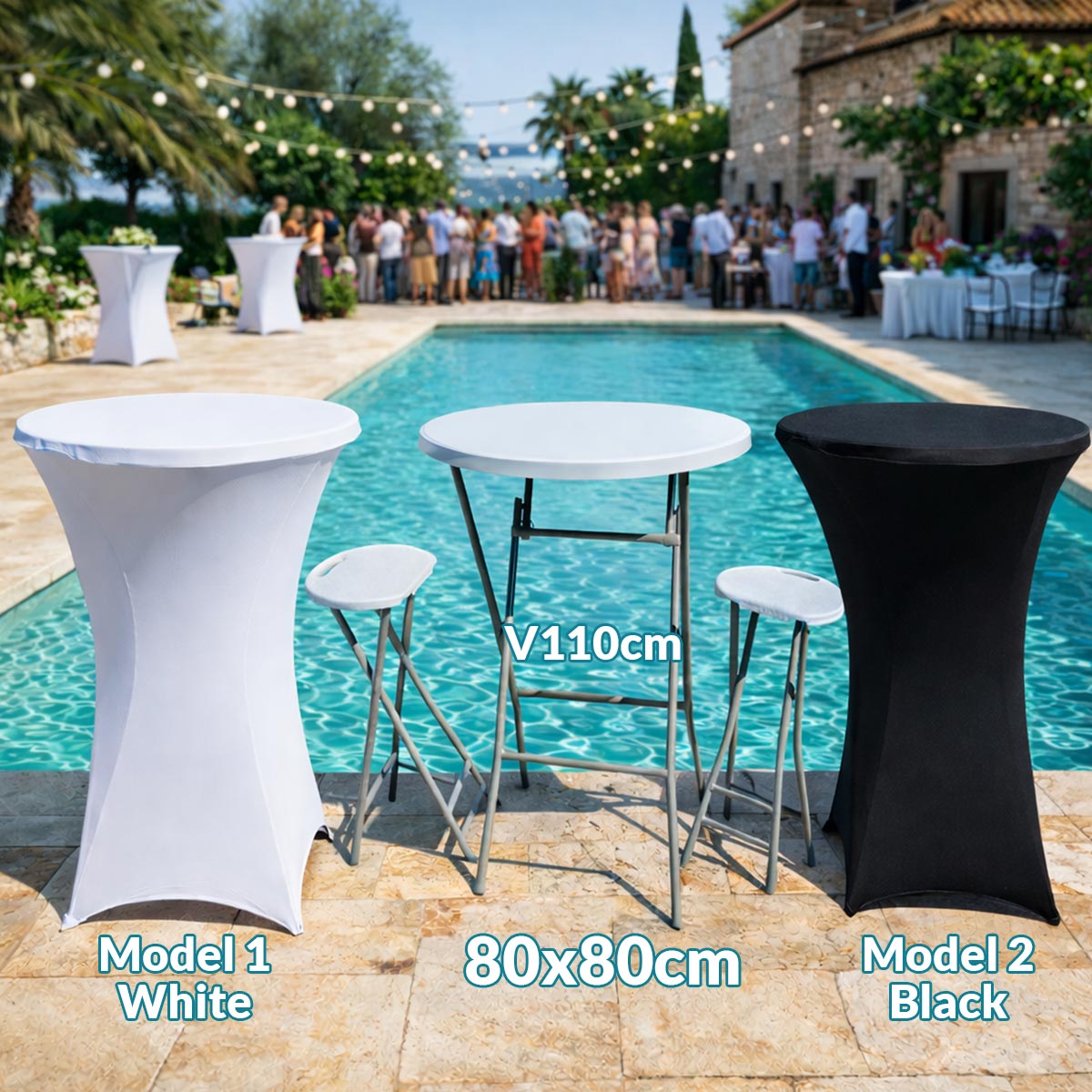 PVC vrtni stol sa 2 stolice G660 Front 1