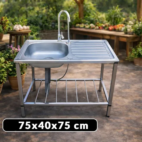 Inox Samostojeći sudoper za vrt G609