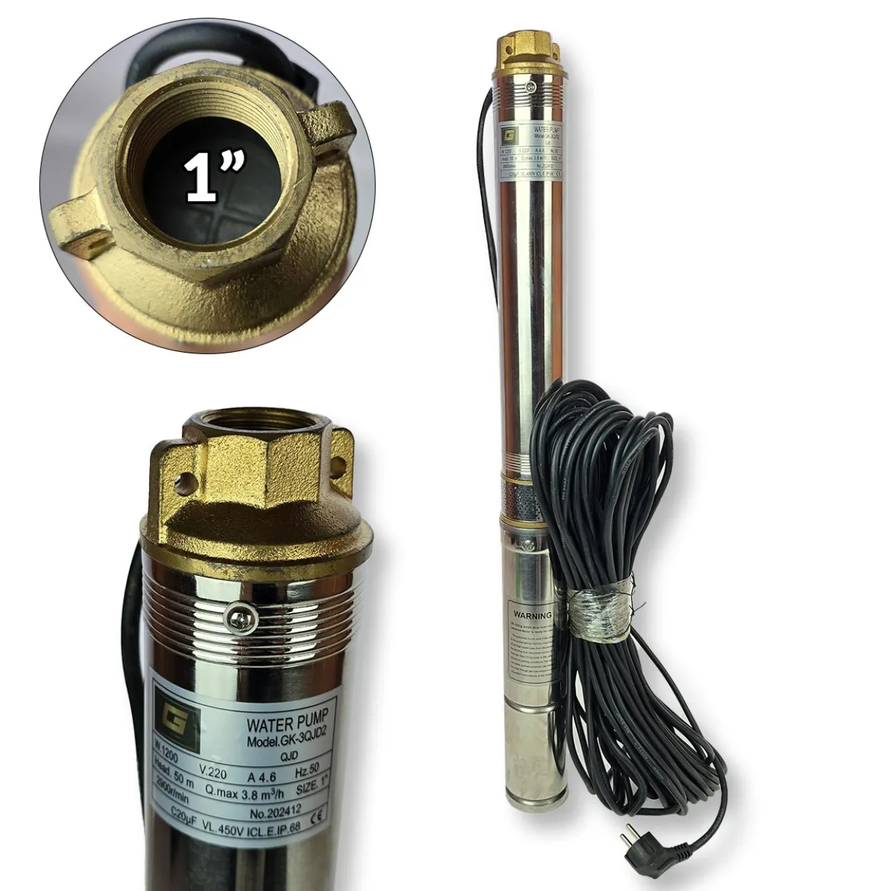 GK pumpa za čistu vodu - raketa 1200W