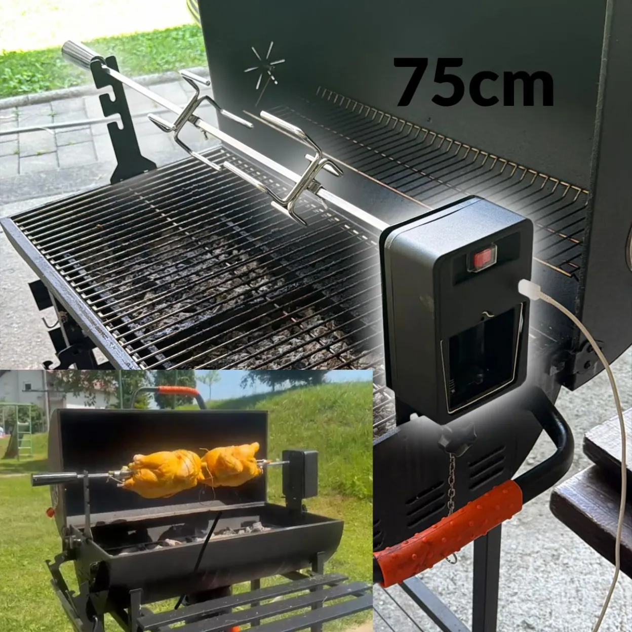Električni Inox ražanj za roštilj G733