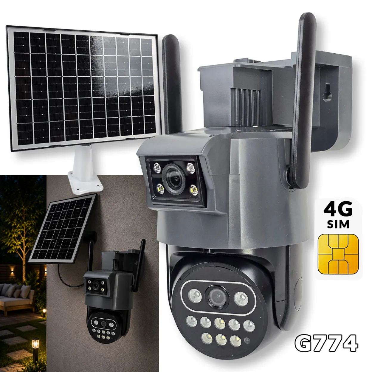 4G solarna 2u1 kamera G774