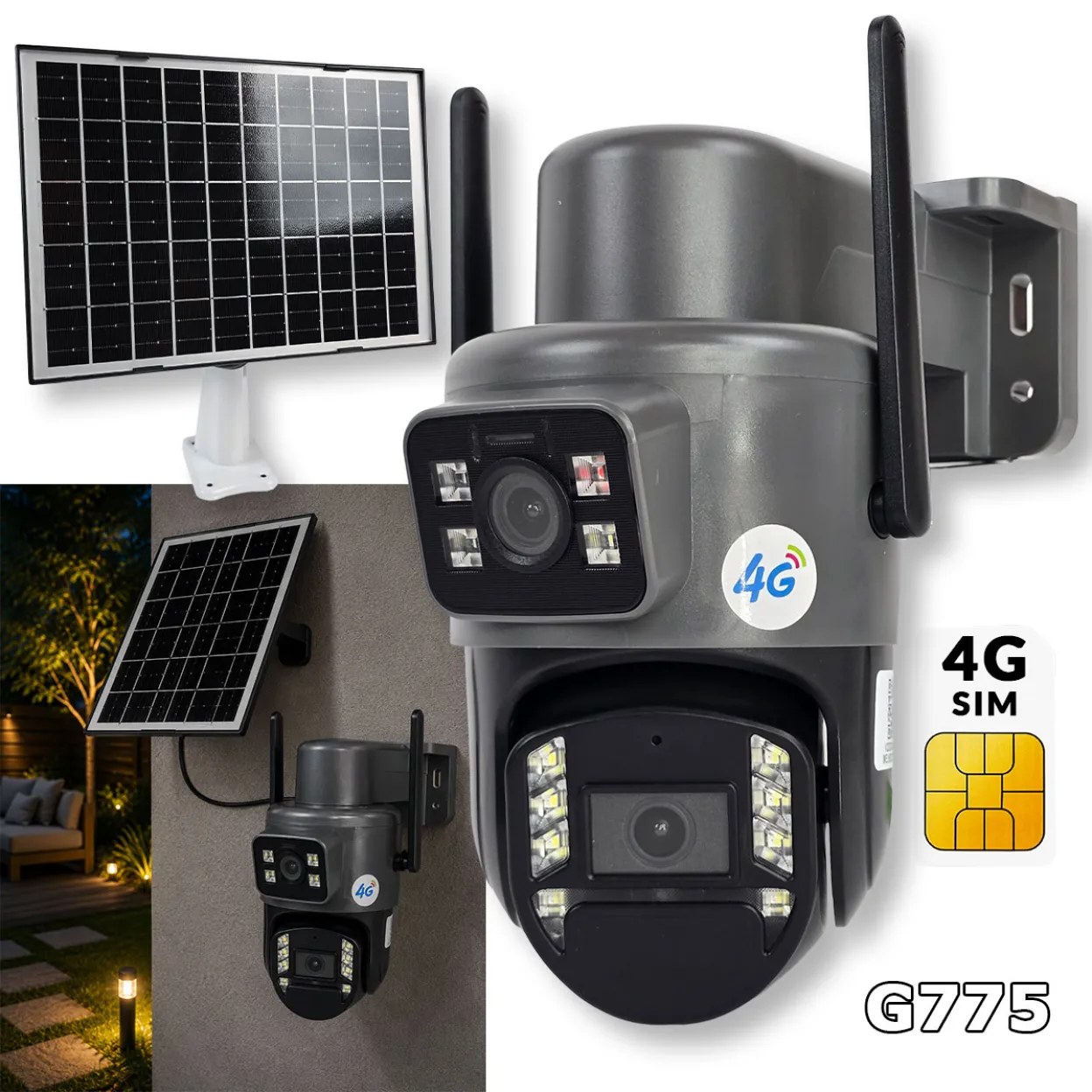 4G solarna 2u1 kamera G775