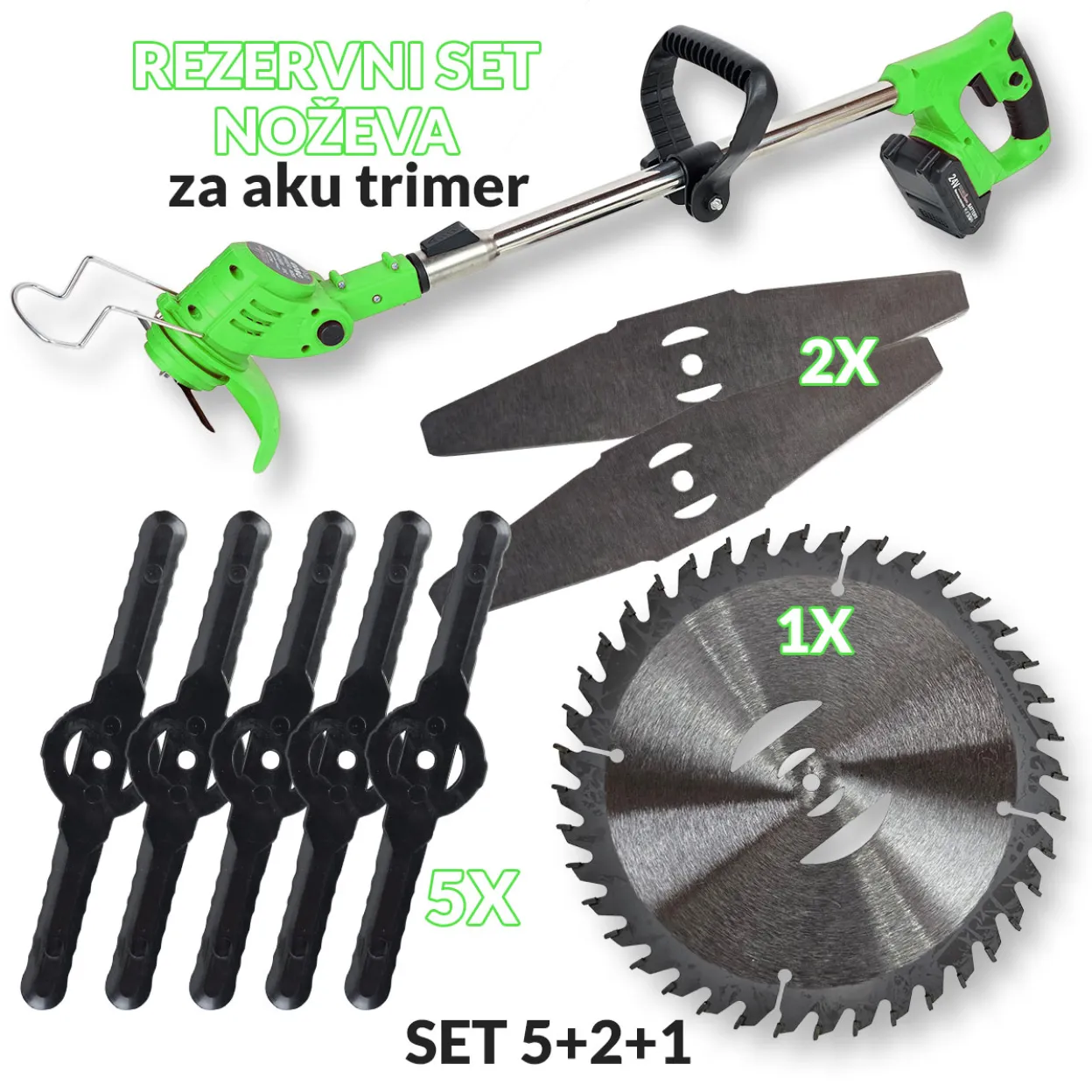 Rezervni set za aku trimer GK059