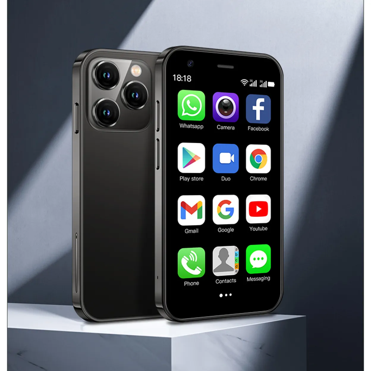 Crni SOYES mini pametni telefon