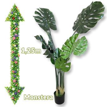 Umjetni cvijet - Monstera 1,25m G704 Front 1
