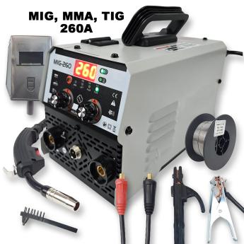 Electra inverter MIG, MMA, TIG 260A BX015 Front 1